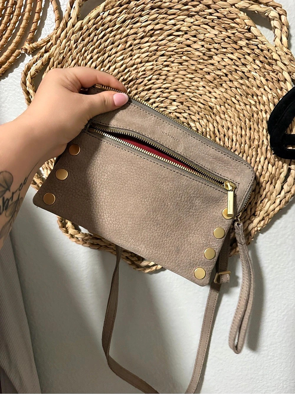 Hammitt Tony Leather Crossbody Brown